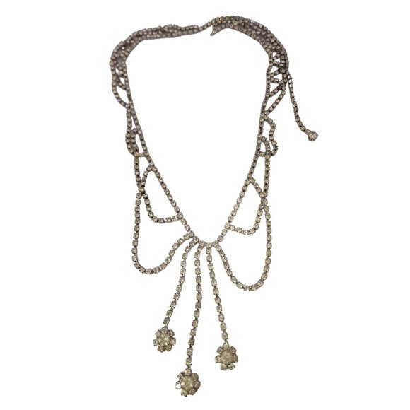 Vintage Rhinestone Drapey Belt (A6350) main image 3